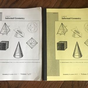TWO Geometry: grades 10 - 12 books